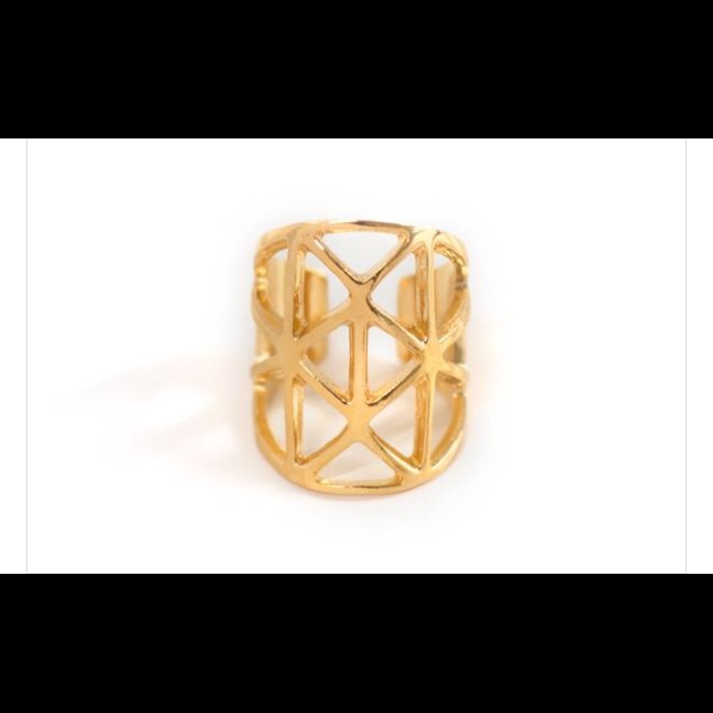 Robyn Rhodes Zed Gold Adjustable Ring